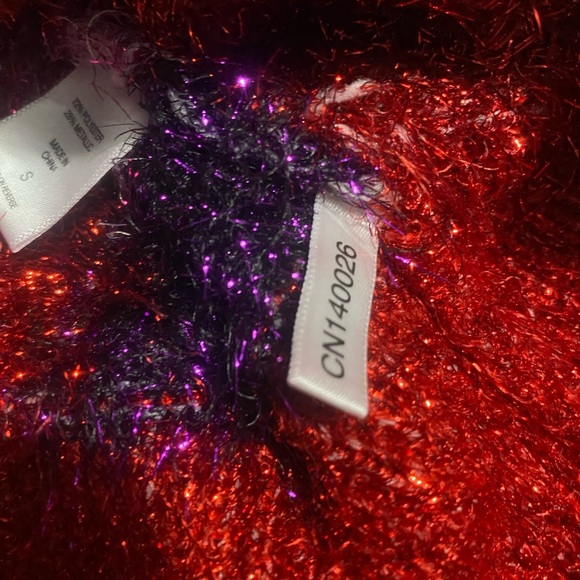 New York & Company Red and Pink Crew Neck Sweater - Picture 7 of 9